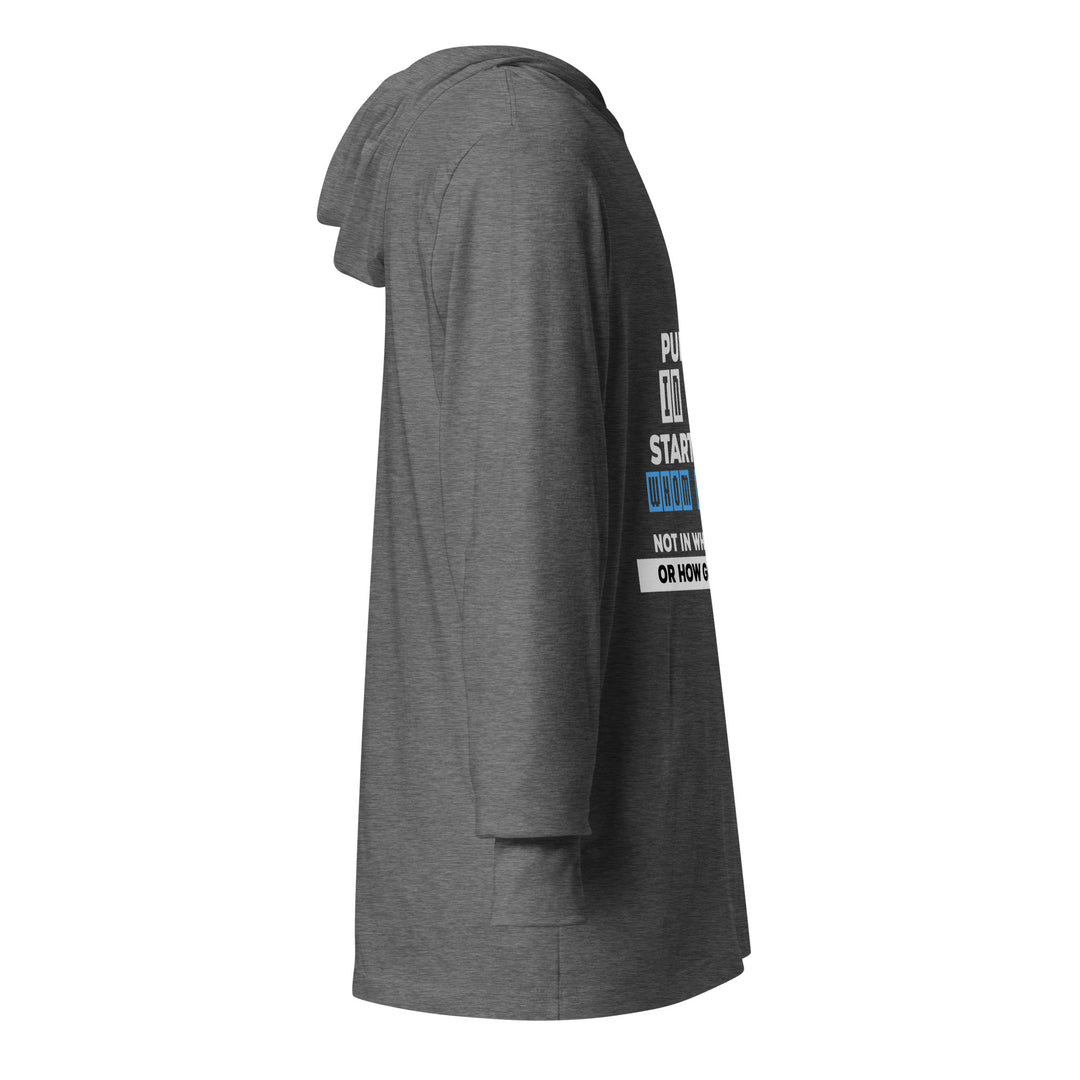 Hooded long-sleeve tee