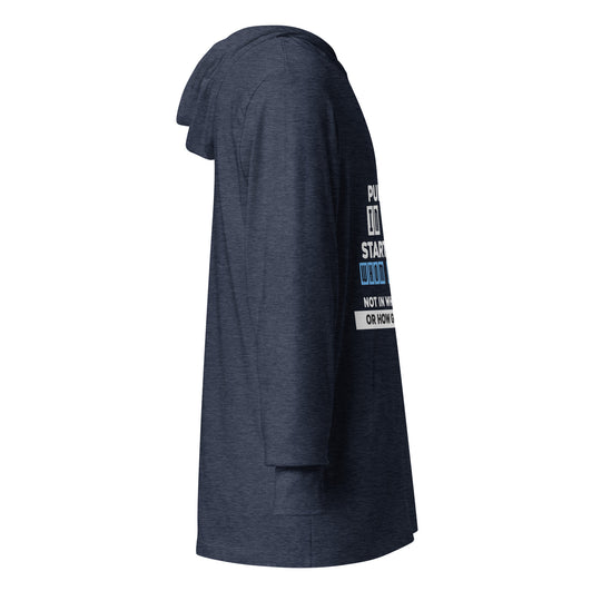 Hooded long-sleeve tee